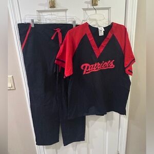 Patriots NFL scrub set  - blue and Black
